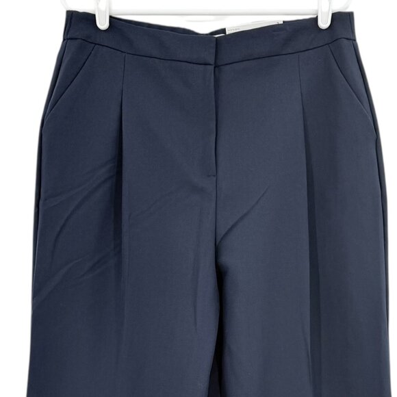 Liz Claiborne Women's Margot Wide Leg Pleated Stretch Blue Trousers Size 12 NWT - Picture 3 of 12